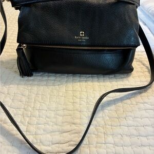 Kate Spade Black Leather Crossbody Bag